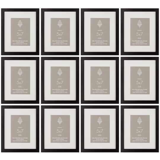12 Pack: Black Frame With Mat, Aspect by Studio D&#xE9;cor&#xAE;